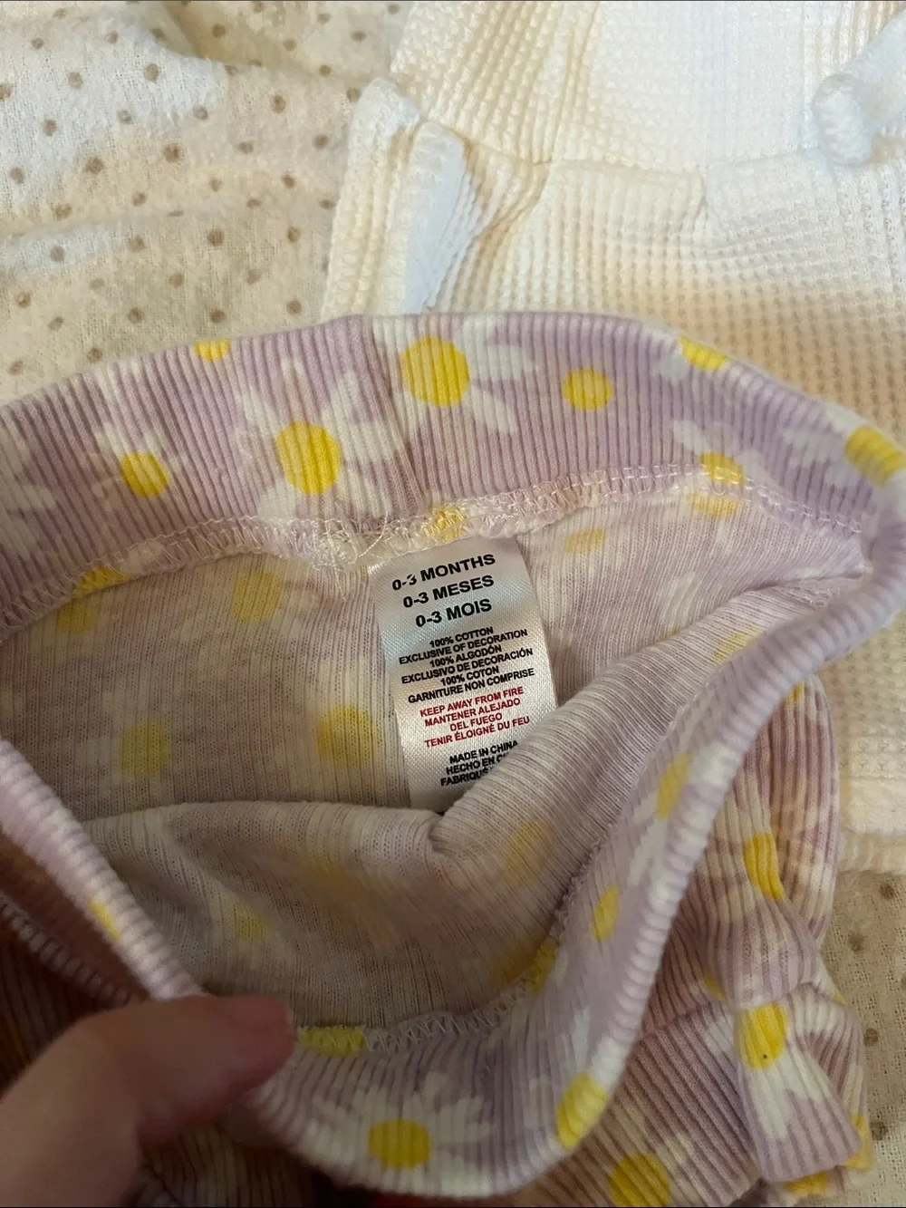 Carter's Pink, White & Lavender Daisy Diaper Cover Set